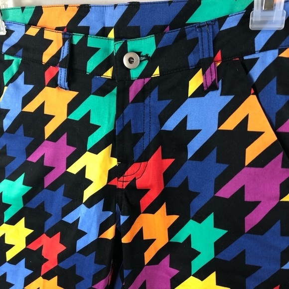 Loudmouth Ladies Razzle Dazzle WC Pants Sz 2 NWT Cropped Capri Golf Colorful - Picture 3 of 6